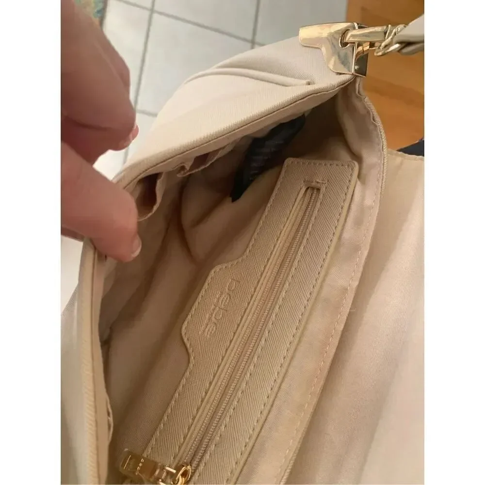 Bebe Saint Lamby Sand Clutch/Crossbody Handbag